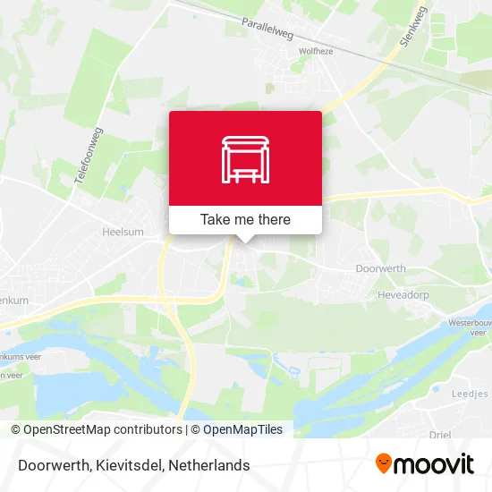 Doorwerth, Kievitsdel map