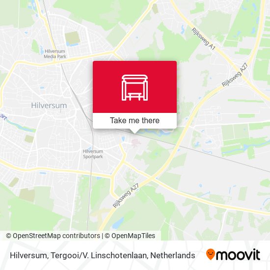 Hilversum, Tergooi / V. Linschotenlaan map