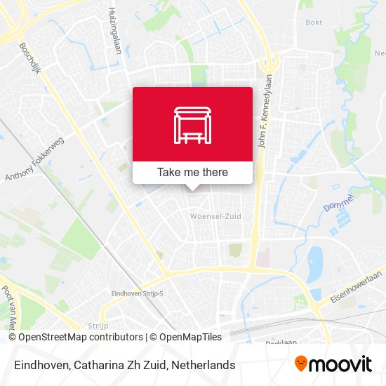 Eindhoven, Catharina Zh Zuid map