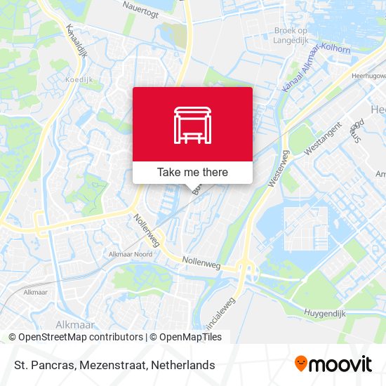 St. Pancras, Mezenstraat map