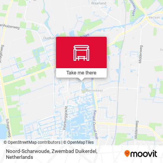 Noord-Scharwoude, Zwembad Duikerdel map