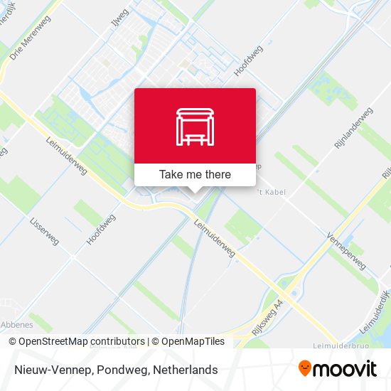 Nieuw-Vennep, Pondweg map