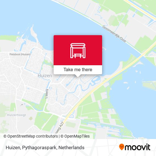 Huizen, Pythagoraspark map