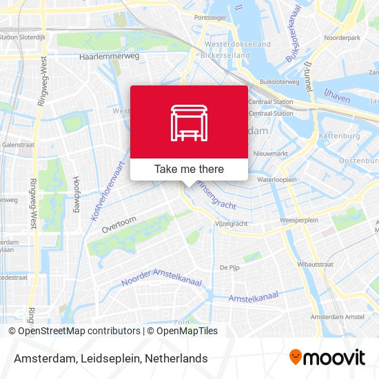 Amsterdam, Leidseplein Karte