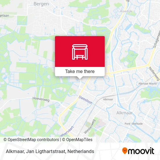 Alkmaar, Jan Ligthartstraat map