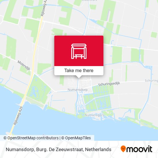 Numansdorp, Burg. De Zeeuwstraat map
