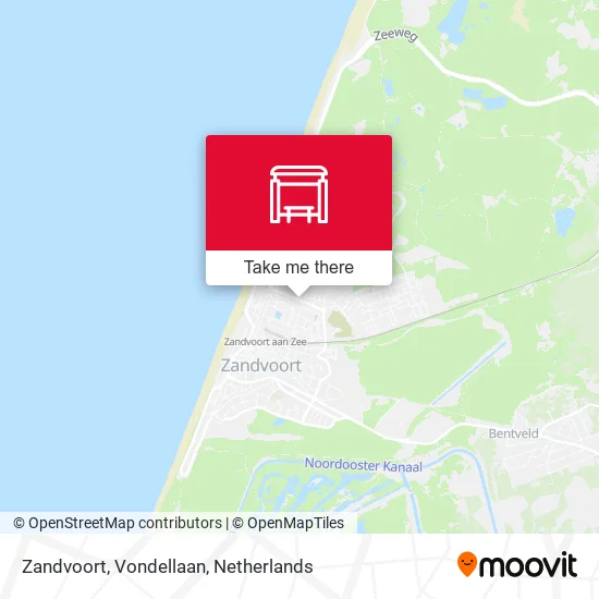 Zandvoort, Vondellaan map