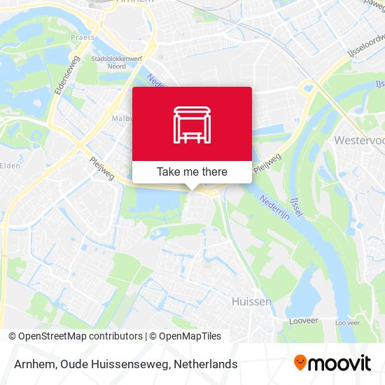 Arnhem, Oude Huissenseweg map