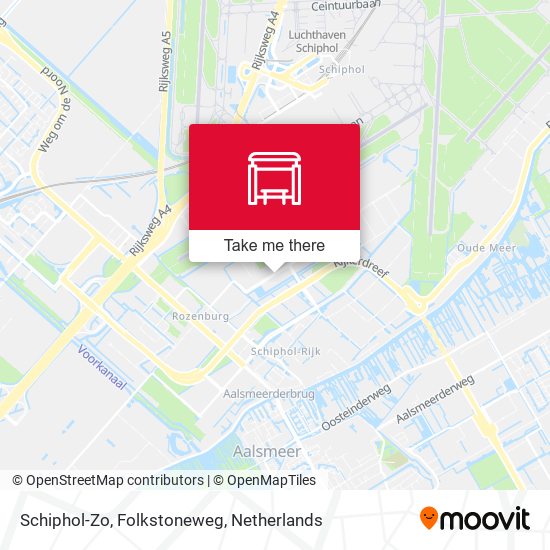 Schiphol-Zo, Folkstoneweg Karte