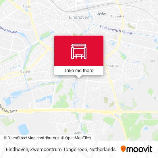 Eindhoven, Zwemcentrum Tongelreep map
