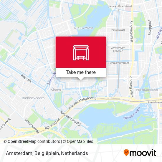 Amsterdam, Belgiëplein map