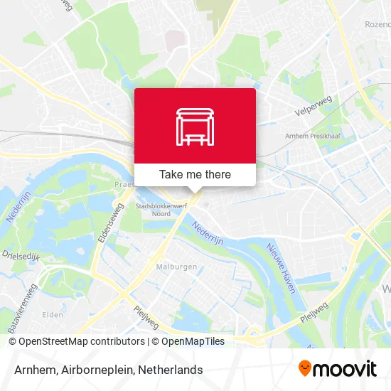Arnhem, Airborneplein map