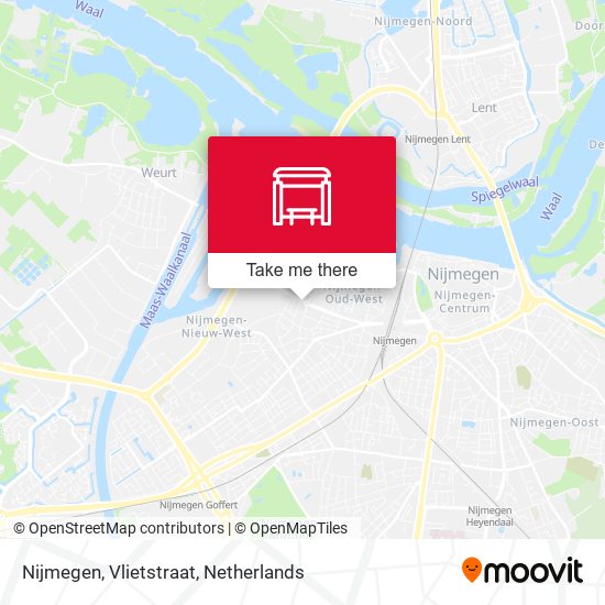 Nijmegen, Vlietstraat map