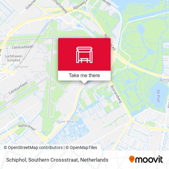 Schiphol, Southern Crossstraat Karte
