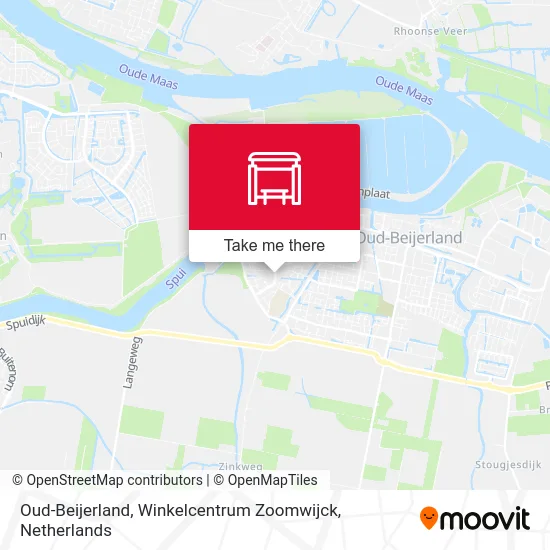 Oud-Beijerland, Winkelcentrum Zoomwijck map