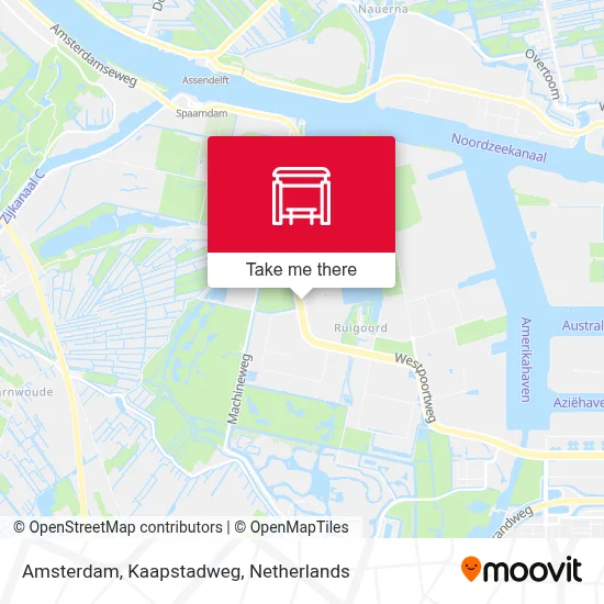 Amsterdam, Kaapstadweg map