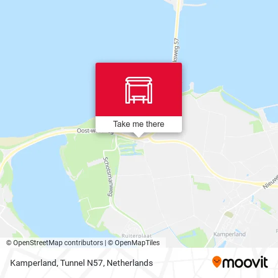 Kamperland, Tunnel N57 map