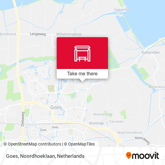 Goes, Noordhoeklaan map