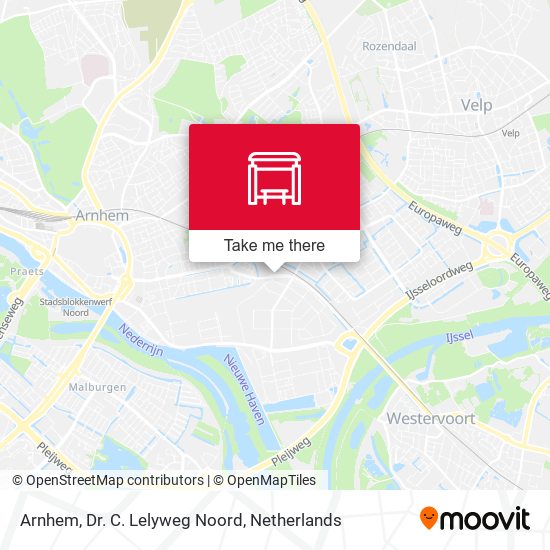 Arnhem, Dr. C. Lelyweg Noord map