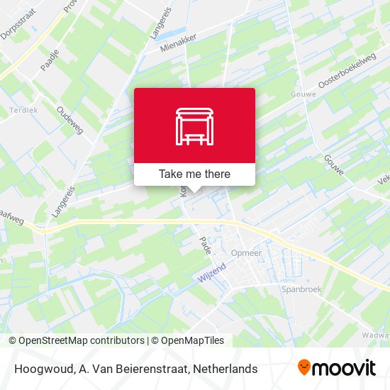 Hoogwoud, A. Van Beierenstraat map