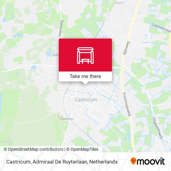 Castricum, Admiraal De Ruyterlaan map