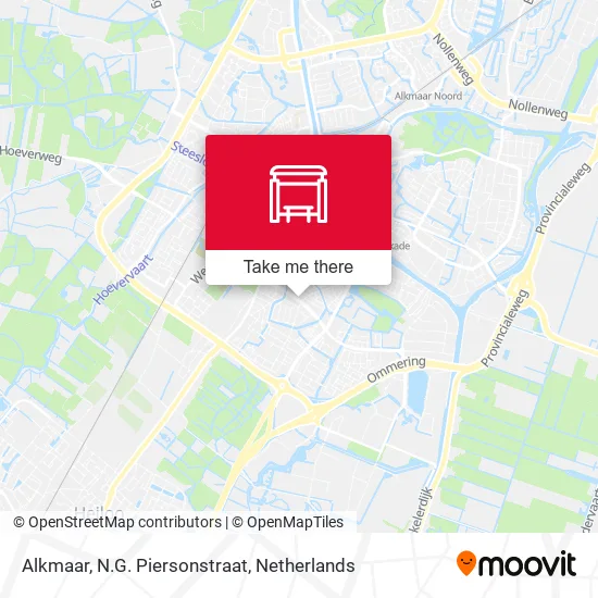 Alkmaar, N.G. Piersonstraat map