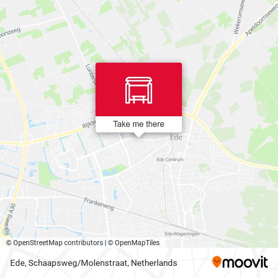 Ede, Schaapsweg/Molenstraat map