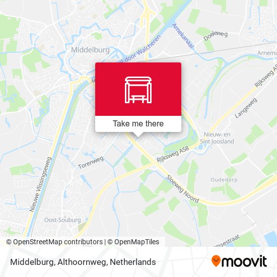 Middelburg, Althoornweg Karte
