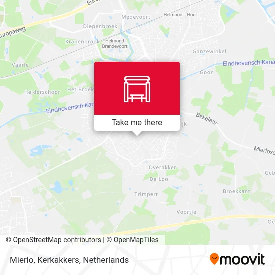 Mierlo, Kerkakkers Karte