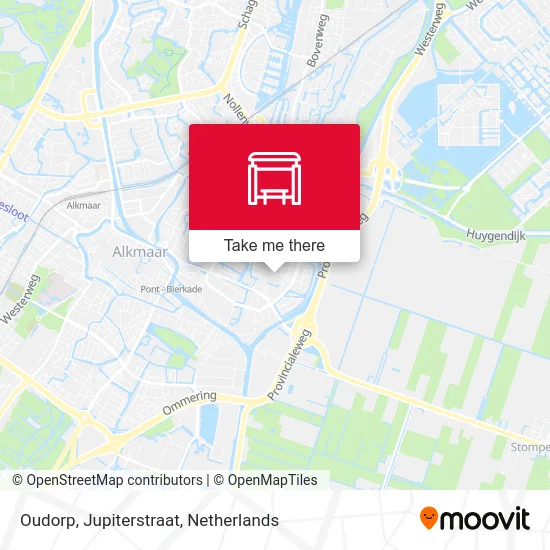Oudorp, Jupiterstraat map
