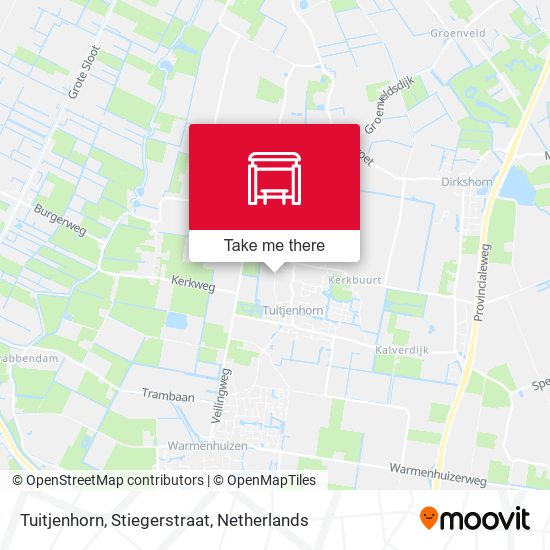 Tuitjenhorn, Stiegerstraat map