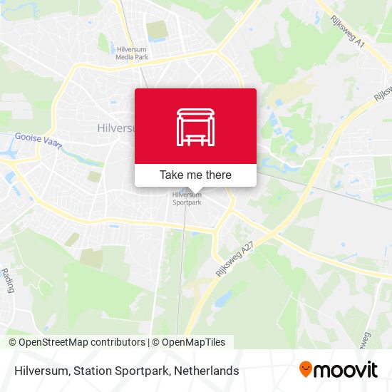 Hilversum, Station Sportpark map