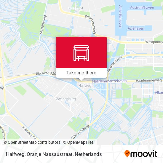 Halfweg, Oranje Nassaustraat map