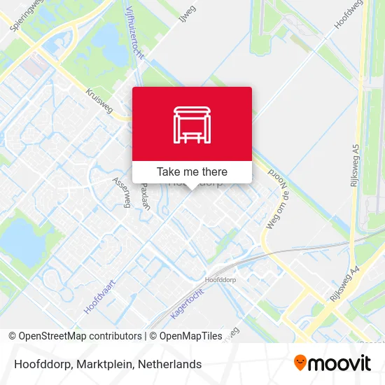 Hoofddorp, Marktplein Karte