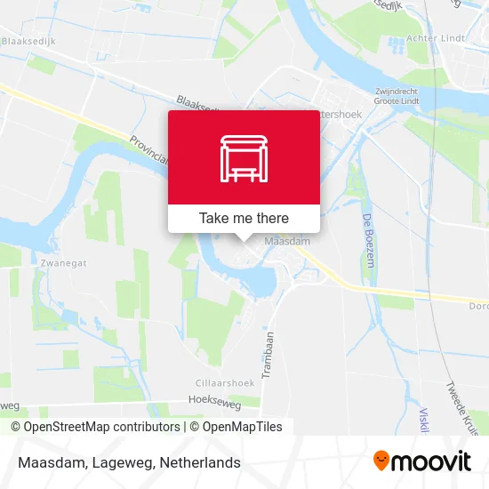 Maasdam, Lageweg map
