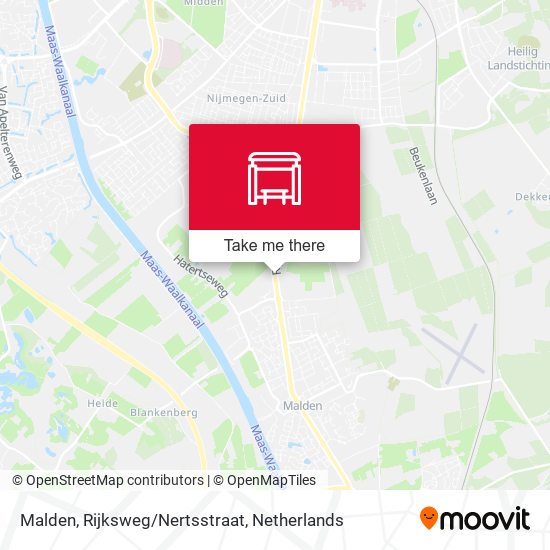 Malden, Rijksweg/Nertsstraat map