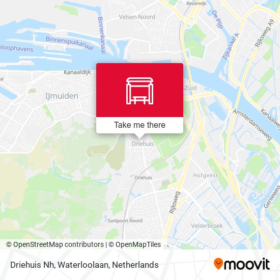 Driehuis Nh, Waterloolaan map