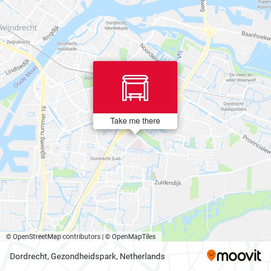 Dordrecht, Gezondheidspark map