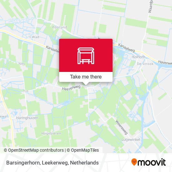 Barsingerhorn, Leekerweg map