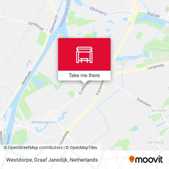 Westdorpe, Graaf Jansdijk map