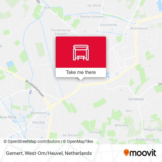 Gemert, West-Om/Heuvel map