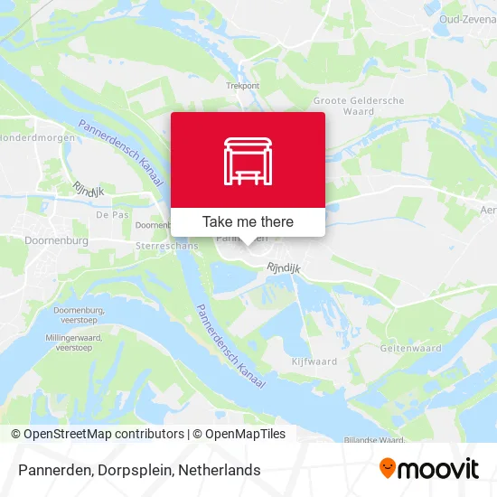 Pannerden, Dorpsplein map