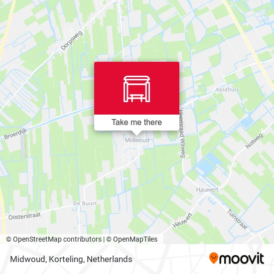 Midwoud, Korteling map