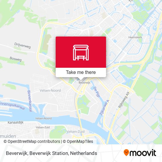 Beverwijk, Beverwijk Station Karte