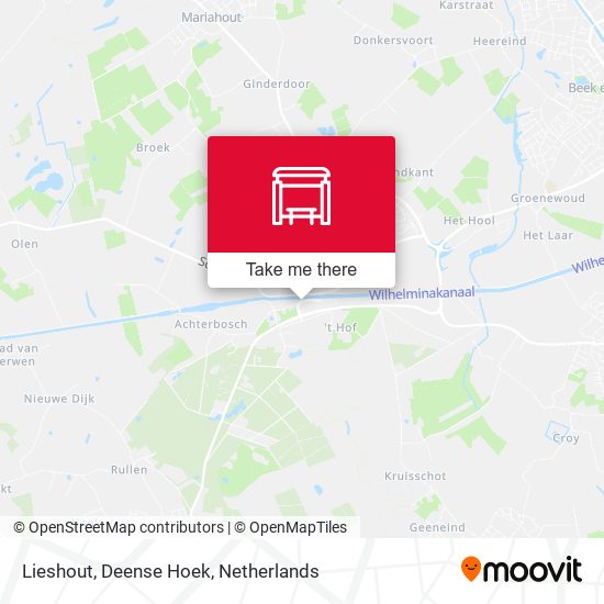 Lieshout, Deense Hoek map