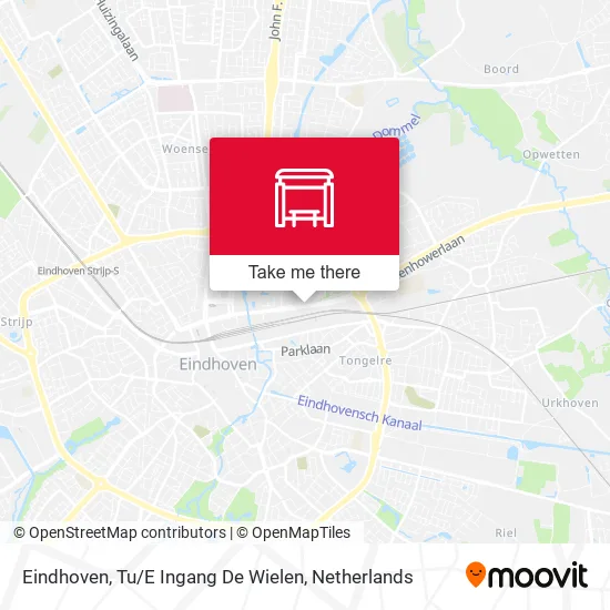 Eindhoven, Tu / E Ingang De Wielen map