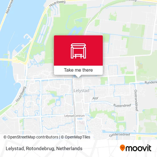 Lelystad, Rotondebrug map