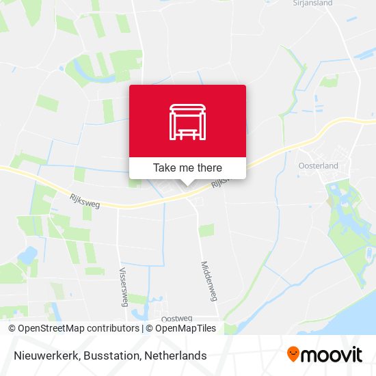 Nieuwerkerk, Busstation map