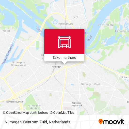 Nijmegen, Centrum Zuid map