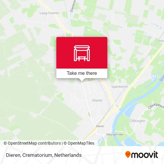 Dieren, Crematorium map